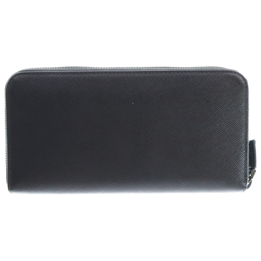 PRADA(プラダ) サフィアーノ ラウンドファスナー長財布 ブラック レザー 2ML317 ウォレット