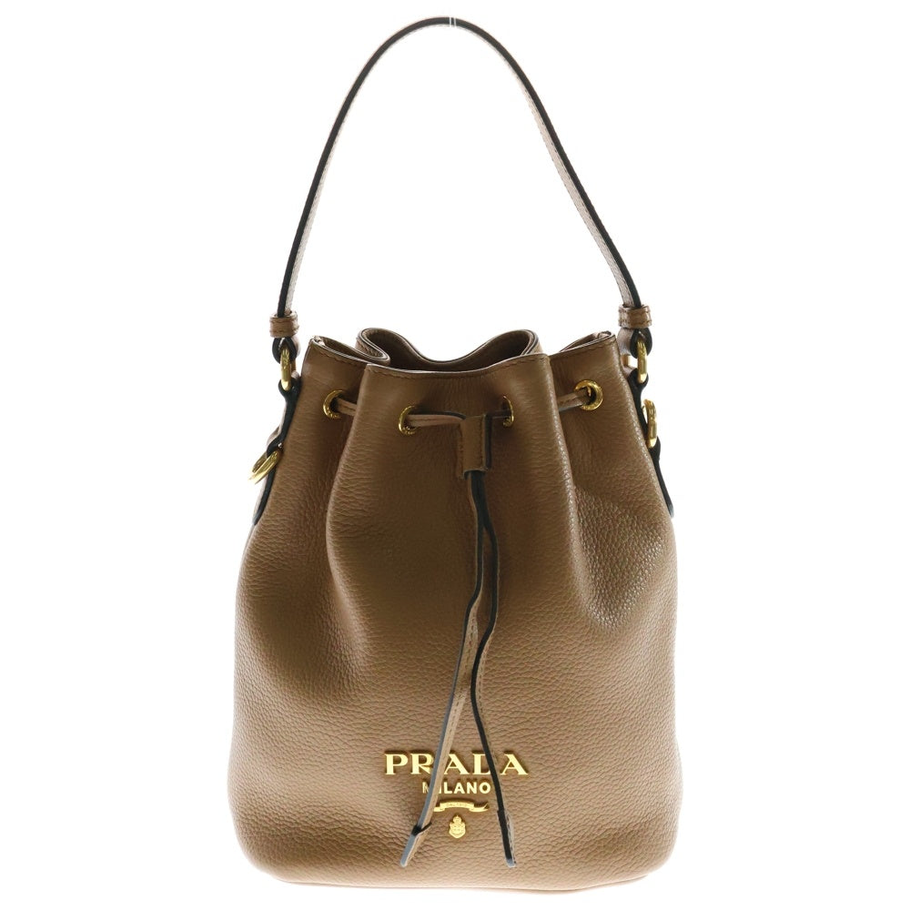 PRADA(プラダ) ヴィッテロダイノ 2wayハンドバッグ ショルダーバッグ ブラウン レザー 1BE072