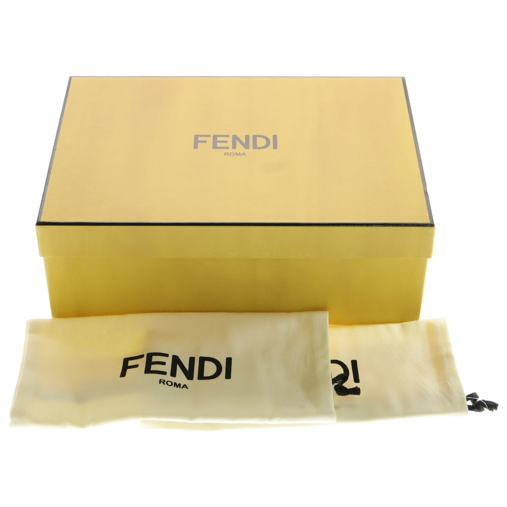 FENDI(フェンディ) ドミノ FF総柄 キャンパスロートップスニーカー ホワイト レディース 6/23cm 8E8325