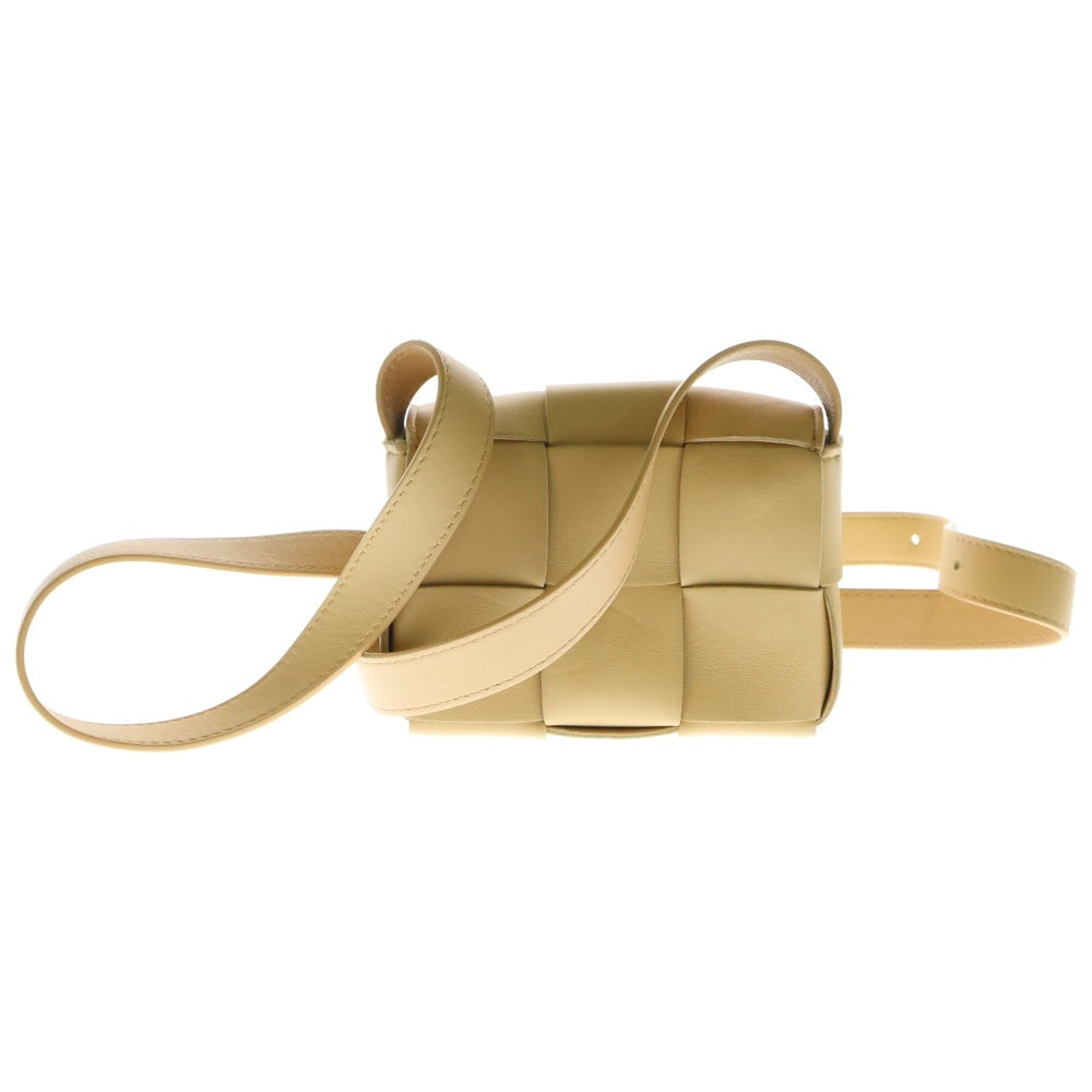 BOTTEGA VENETA(ボッテガヴェネタ) キャンディカセット マキシイントレチャート ショルダーバッグ ミニバッグ ベージュ レザー