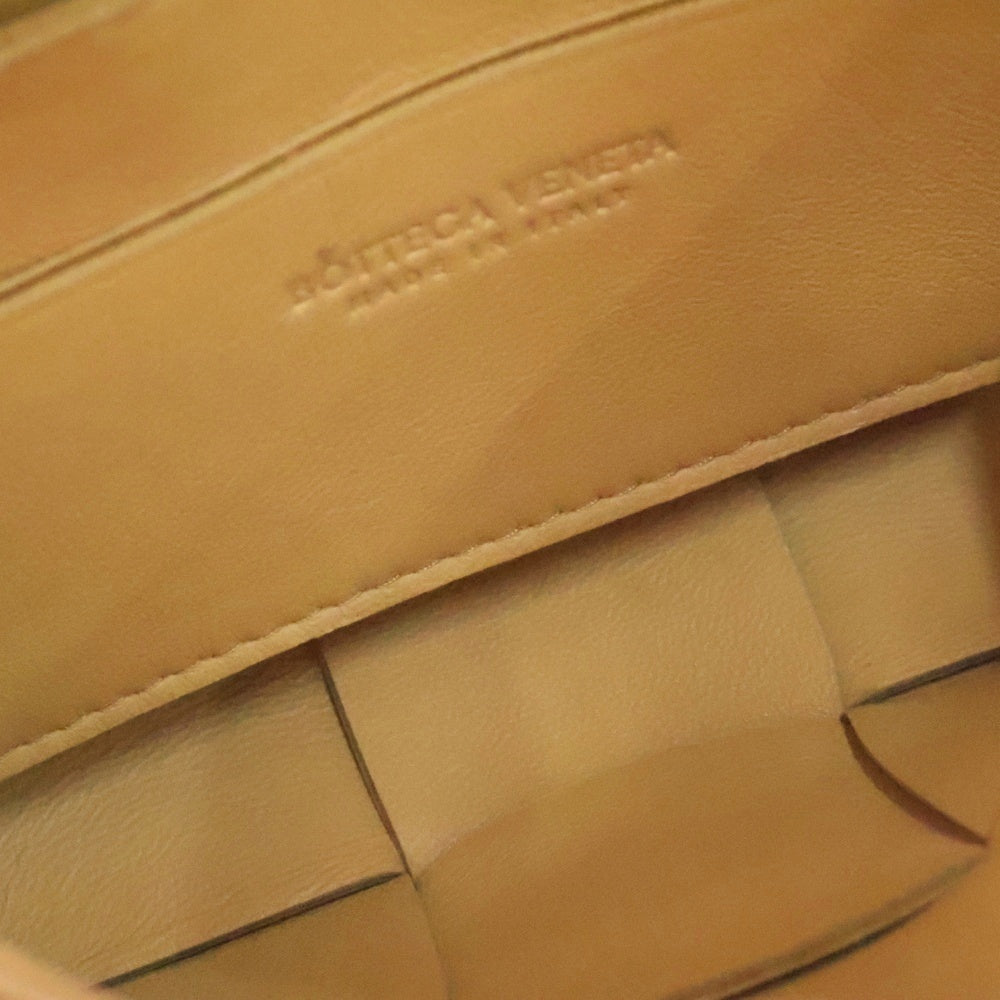 BOTTEGA VENETA(ボッテガヴェネタ) キャンディカセット マキシイントレチャート ショルダーバッグ ミニバッグ ベージュ レザー