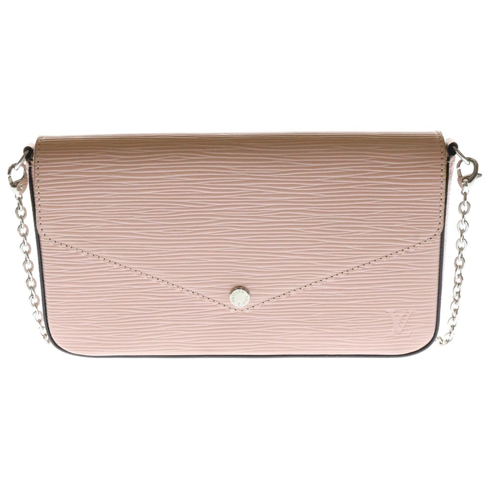 LOUIS VUITTON(ルイヴィトン) エピ ポシェット・フェリシー ローズバレリーヌ チェーンショルダーバッグ ショルダーウォレット ミニバッグ レザー シルバー金具 ライトピンク M62467