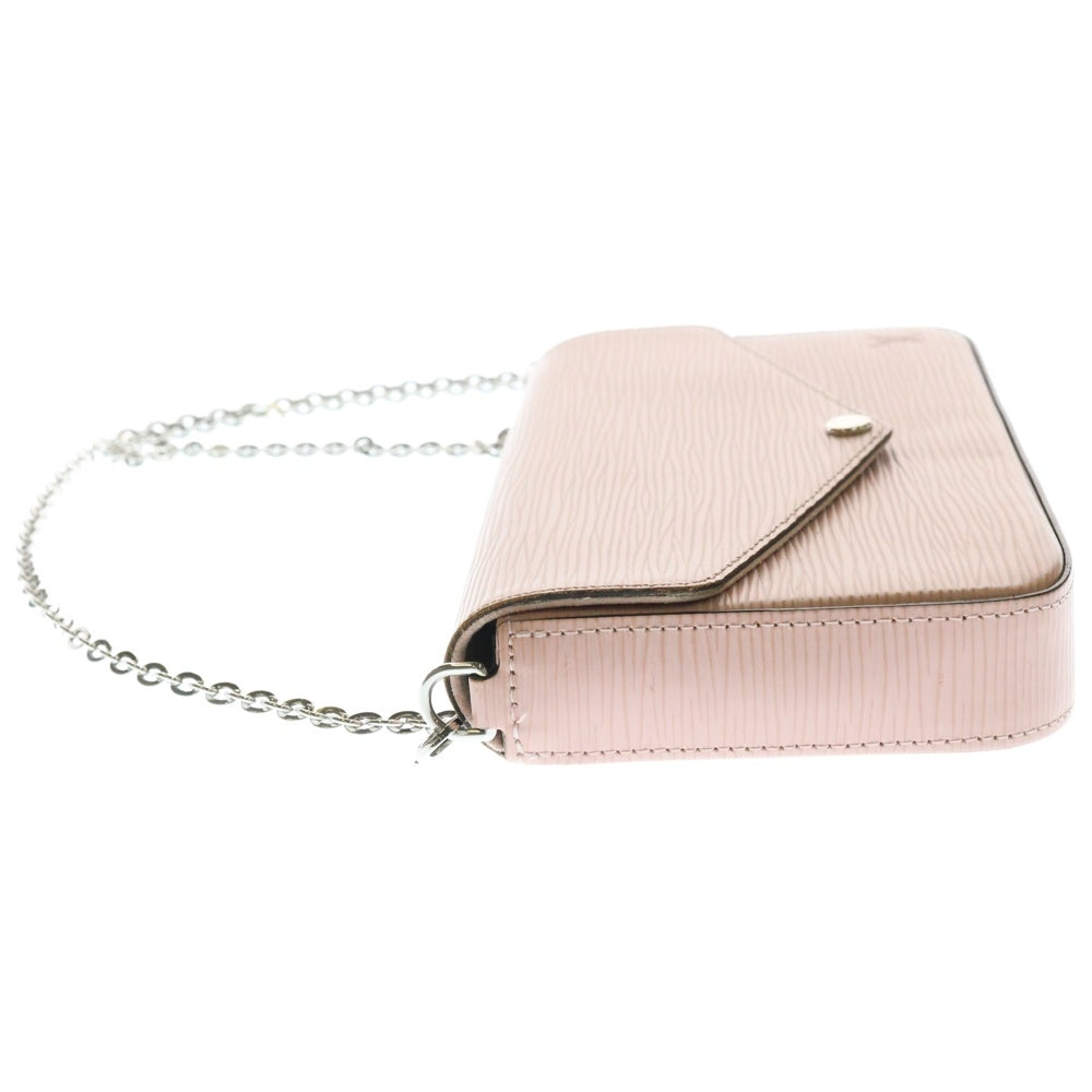 LOUIS VUITTON(ルイヴィトン) エピ ポシェット・フェリシー ローズバレリーヌ チェーンショルダーバッグ ショルダーウォレット ミニバッグ レザー シルバー金具 ライトピンク M62467