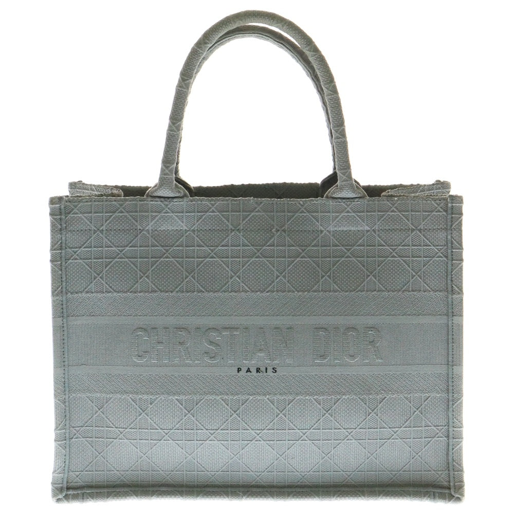 Christian Dior(クリスチャンディオール) ブックトート ハンドバッグ トートバッグ ミディアム グレー キャンバス