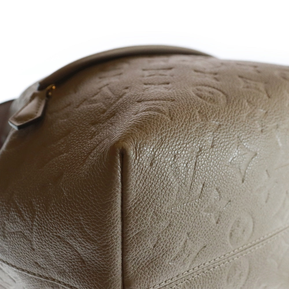 LOUIS VUITTON(ルイヴィトン) モンスリPM モノグラムアンプラント トゥルトレール レザー リュックサック バックパック ゴールド金具 ベージュ レディース M45410 RFID