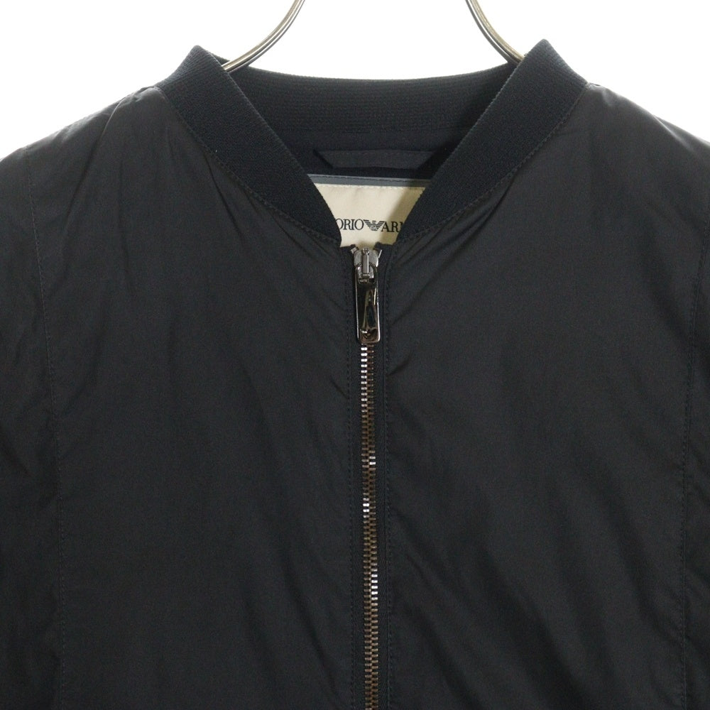 EMPORIO ARMANI(エンポリオアルマーニ) ナイロン ダブルジップ ジャケット ブラック ASB04FO