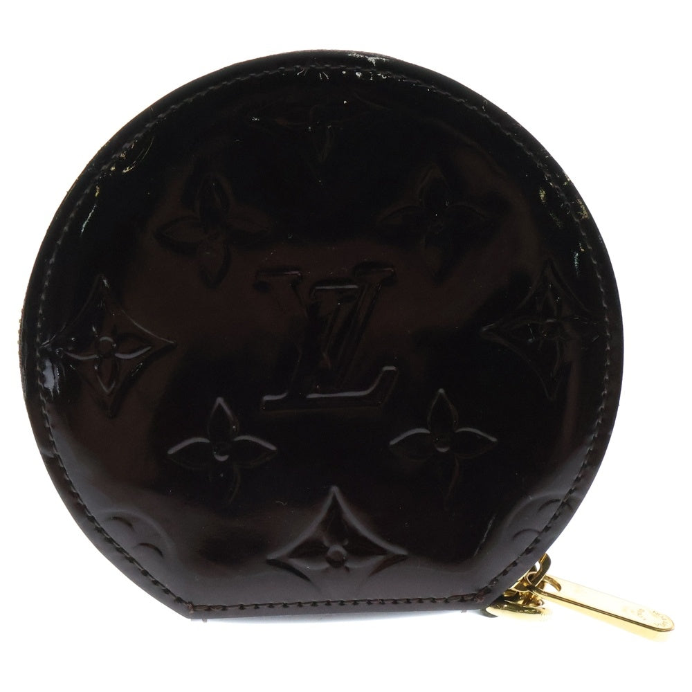 LOUIS VUITTON(ルイヴィトン) ポルトモネシャポー ヴェルニ アマラント パテントレザー コインケース 小銭入れ ゴールド金具 ブラウン M91413