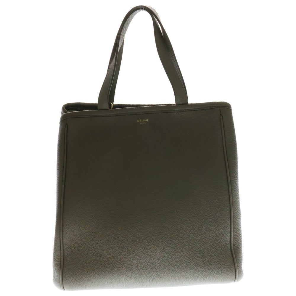 CELINE(セリーヌ) スモール フォールドカバ 2wayハンドバッグ ショルダーバッグ グレージュ ゴールド金具 レザー