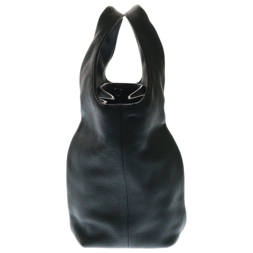 TOD'S(トッズ) シャツバッグ レザー 2WAY ハンド ショルダーバッグ シルバー金具 ブラック