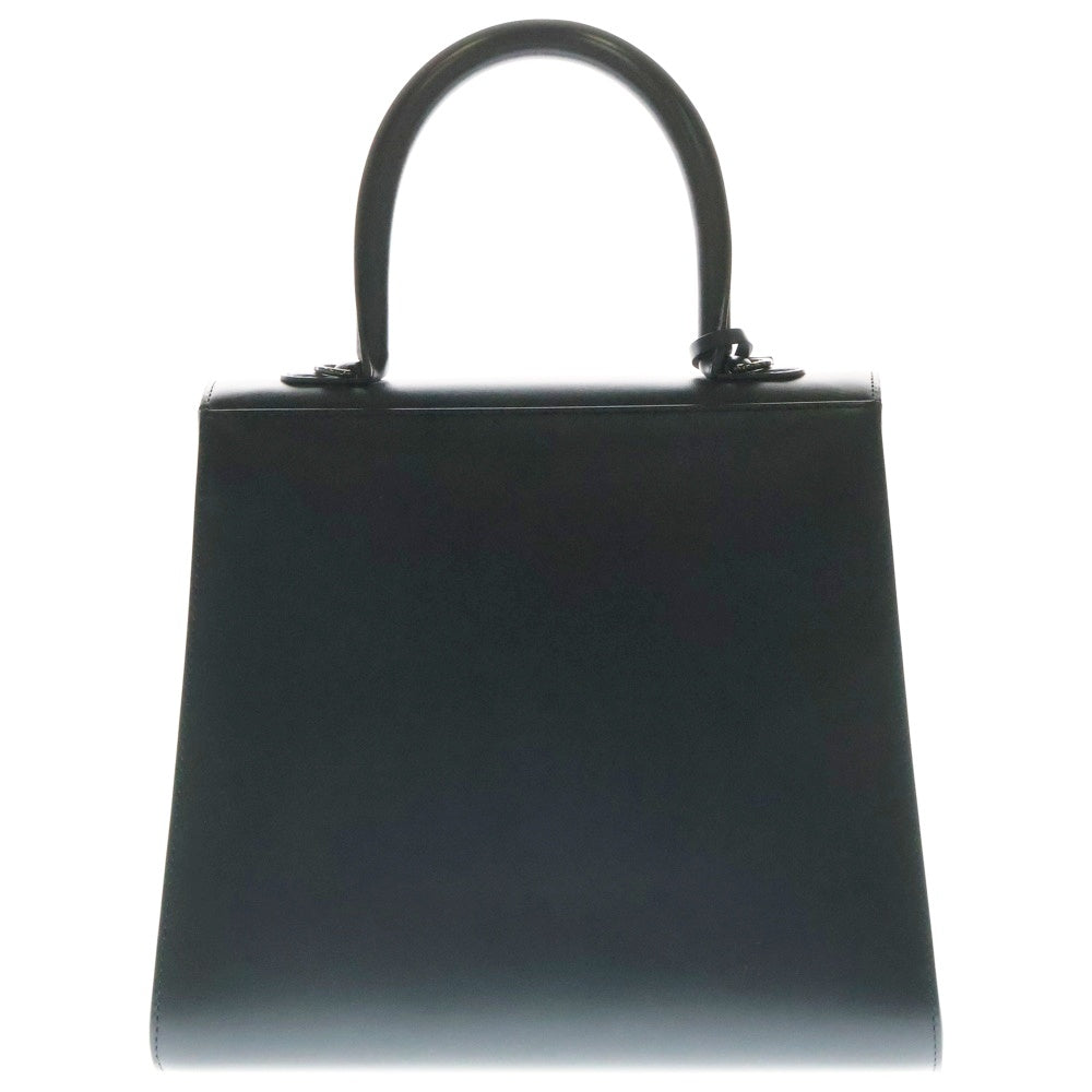 DELVAUX(デルボー) ルーモアMM ブリヨン マグリットコレクション レザー 2WAY ハンド ショルダーバッグ ガンメタ金具 ブラック AA0661AAM099ZPN