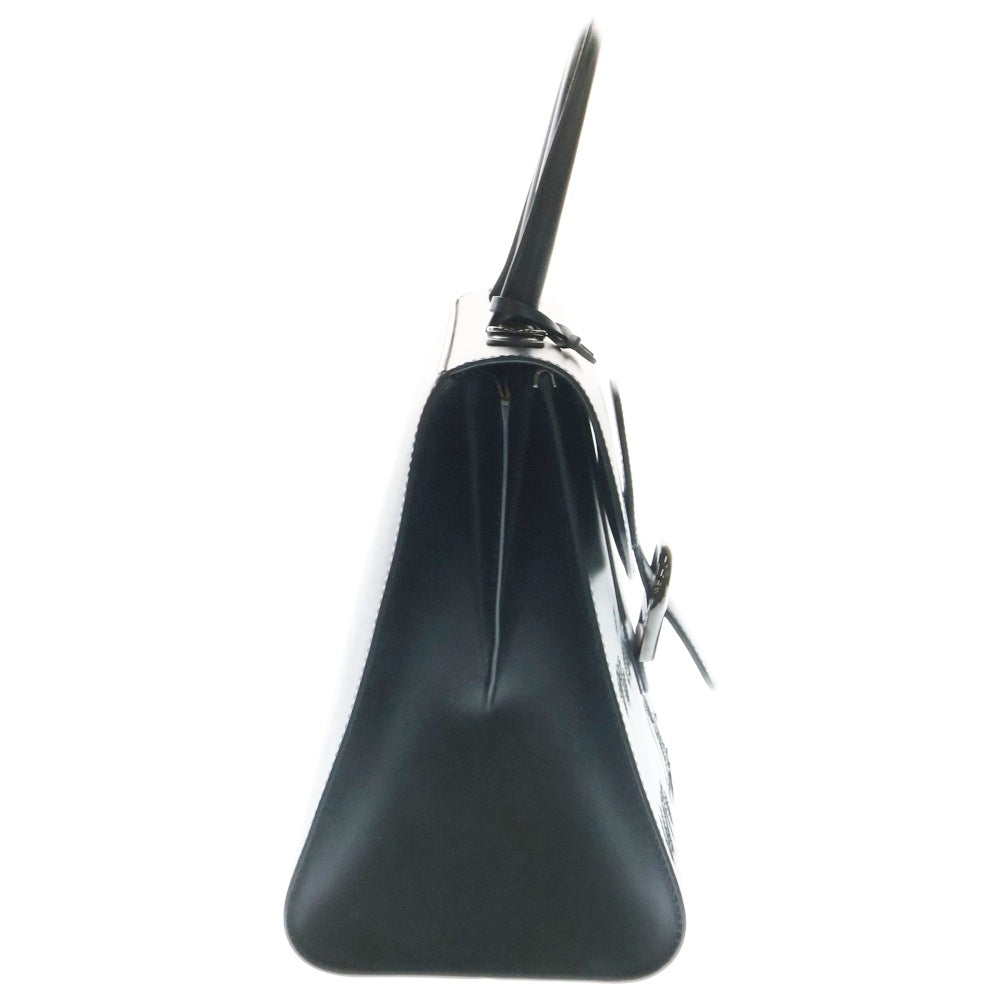 DELVAUX(デルボー) ルーモアMM ブリヨン マグリットコレクション レザー 2WAY ハンド ショルダーバッグ ガンメタ金具 ブラック AA0661AAM099ZPN