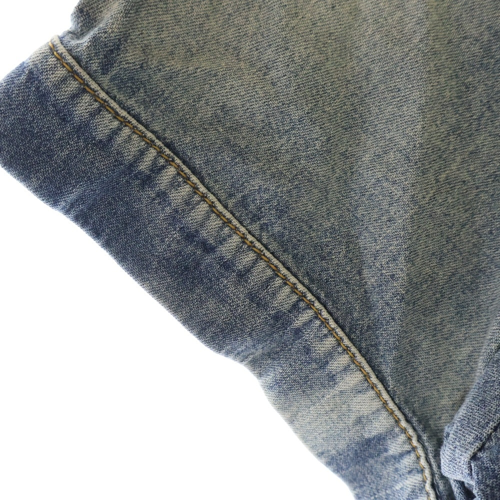 SAINT LAURENT PARIS(サンローランパリ) 22SS Western S/S Denim Shirt ウエスタン半袖デニムシャツ ブルー 681355 Y24AJ