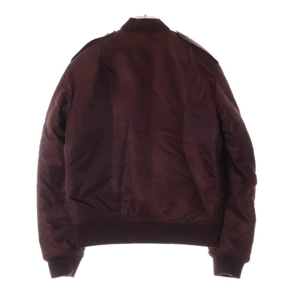 SAINT LAURENT PARIS(サンローランパリ) 18AW ナイロンミリタリーボンバージャケット 486136 Y245W ボルドー