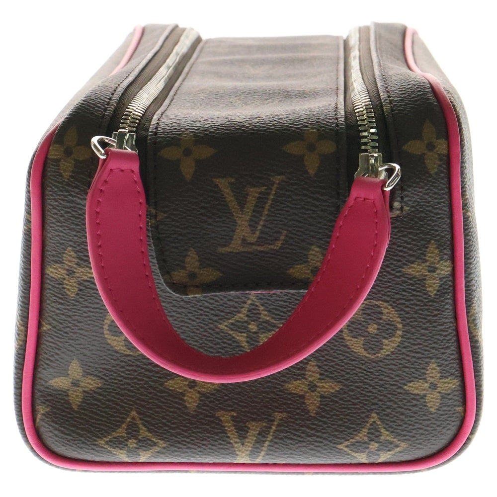 LOUIS VUITTON(ルイヴィトン) モノグラム ドップ・キット ポンディシェリピンク M12641 IC ブラウン PVC クラッチバッグ セカンドバッグ
