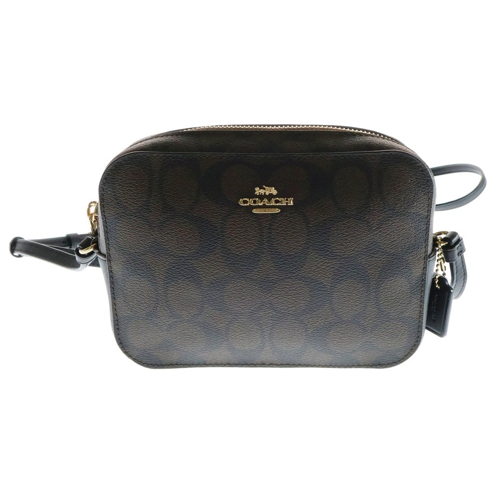 COACH(コーチ) ジェイミー ミニ カメラバッグ ショルダーバッグ ミニバッグ ポシェット ブラウン ゴールド金具