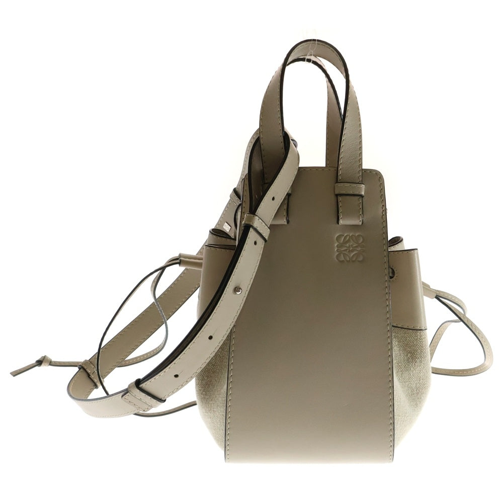 LOEWE(ロエベ) ハンモック スモール ハンドバッグ ミニバッグ シルバー金具 ベージュ