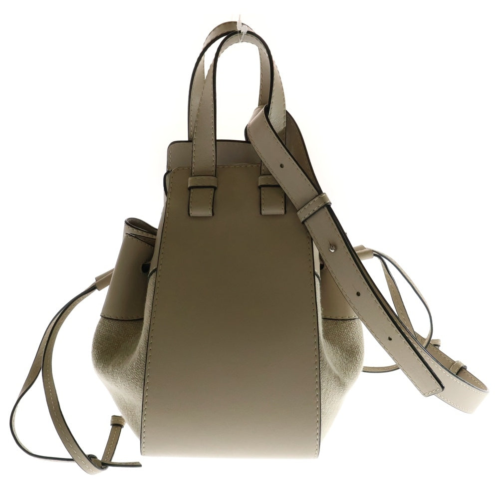 LOEWE(ロエベ) ハンモック スモール ハンドバッグ ミニバッグ シルバー金具 ベージュ