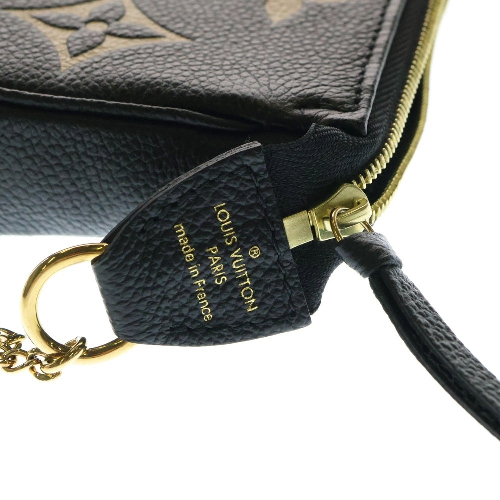 LOUIS VUITTON(ルイヴィトン) モノグラムアンプラント ポシェットアクセソワール ミニバッグ ショルダーバッグ ブラック ノワール ゴールド金具 M80732