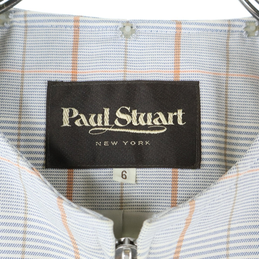 PAUL STUART(ポールスチュアート) ノンカラージップブルゾン グレー