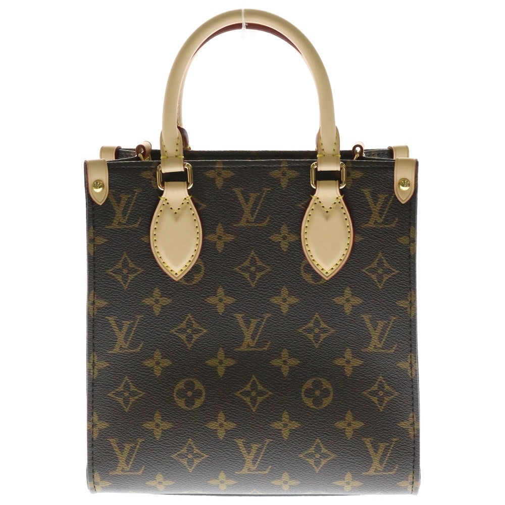 LOUIS VUITTON(ルイヴィトン) モノグラム サックプラBB レザー2WAYハンドバッグ ショルダーバッグ ブラウン M46265