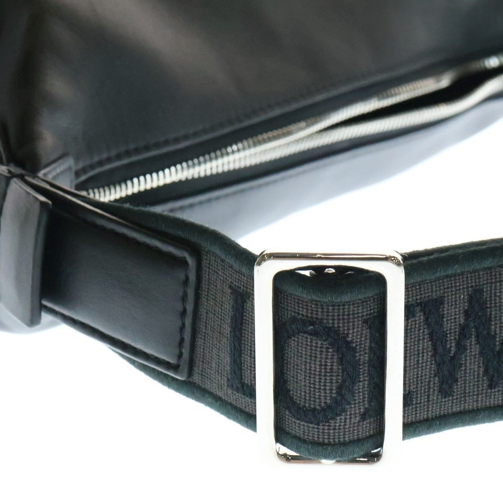 LOEWE(ロエベ) キュービィ スモール クロスボディバッグ ショルダーバッグ ブラック シルバー金具