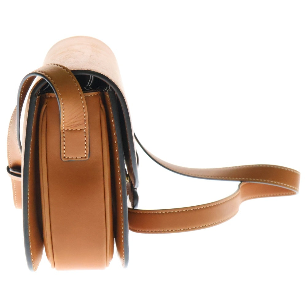 CELINE(セリーヌ) キュイルトリオンフ ショルダーバッグ ブラウン ゴールド金具 レザー