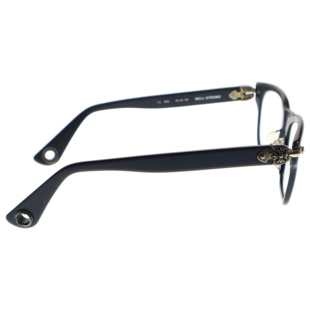 CHROME HEARTS(クロムハーツ) WELL STRUNG ウェル ストラング CHプラステンプル ウェリントンサングラス アイウェア メガネ ブラック