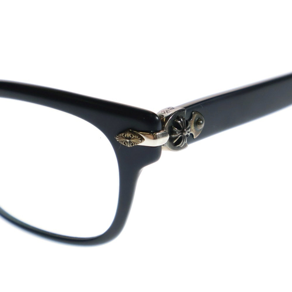 CHROME HEARTS(クロムハーツ) WELL STRUNG ウェル ストラング CHプラステンプル ウェリントンサングラス アイウェア メガネ ブラック