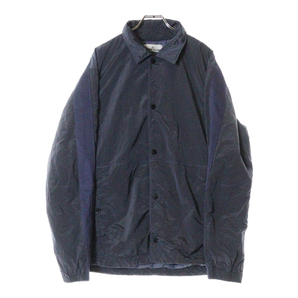 STONE ISLAND(ストーンアイランド) 24AW エコニール ナイロン スナップボタン プリマロフト 中綿 ジャケット ブルゾン ネイビー 8115Q0819 V0046