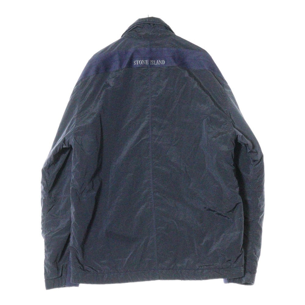 STONE ISLAND(ストーンアイランド) 24AW エコニール ナイロン スナップボタン プリマロフト 中綿 ジャケット ブルゾン ネイビー 8115Q0819 V0046