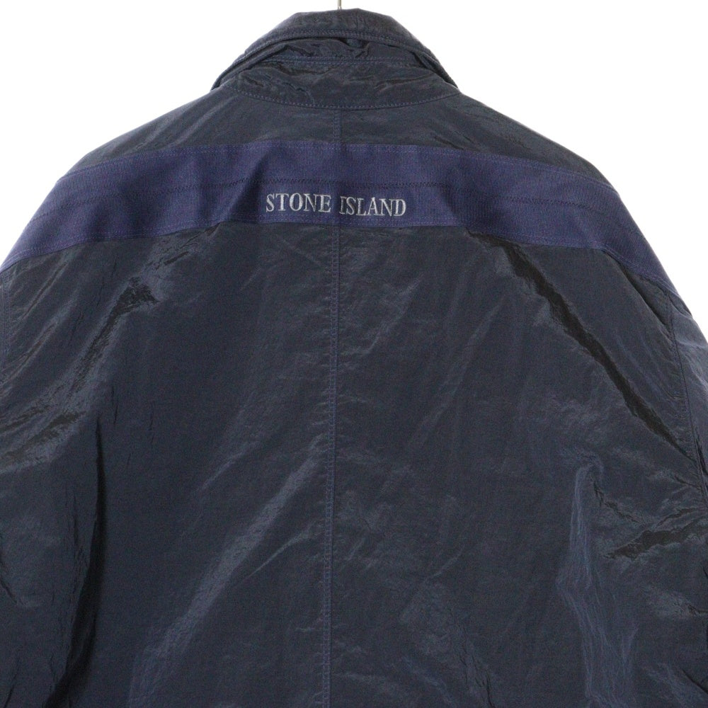 STONE ISLAND(ストーンアイランド) 24AW エコニール ナイロン スナップボタン プリマロフト 中綿 ジャケット ブルゾン ネイビー 8115Q0819 V0046