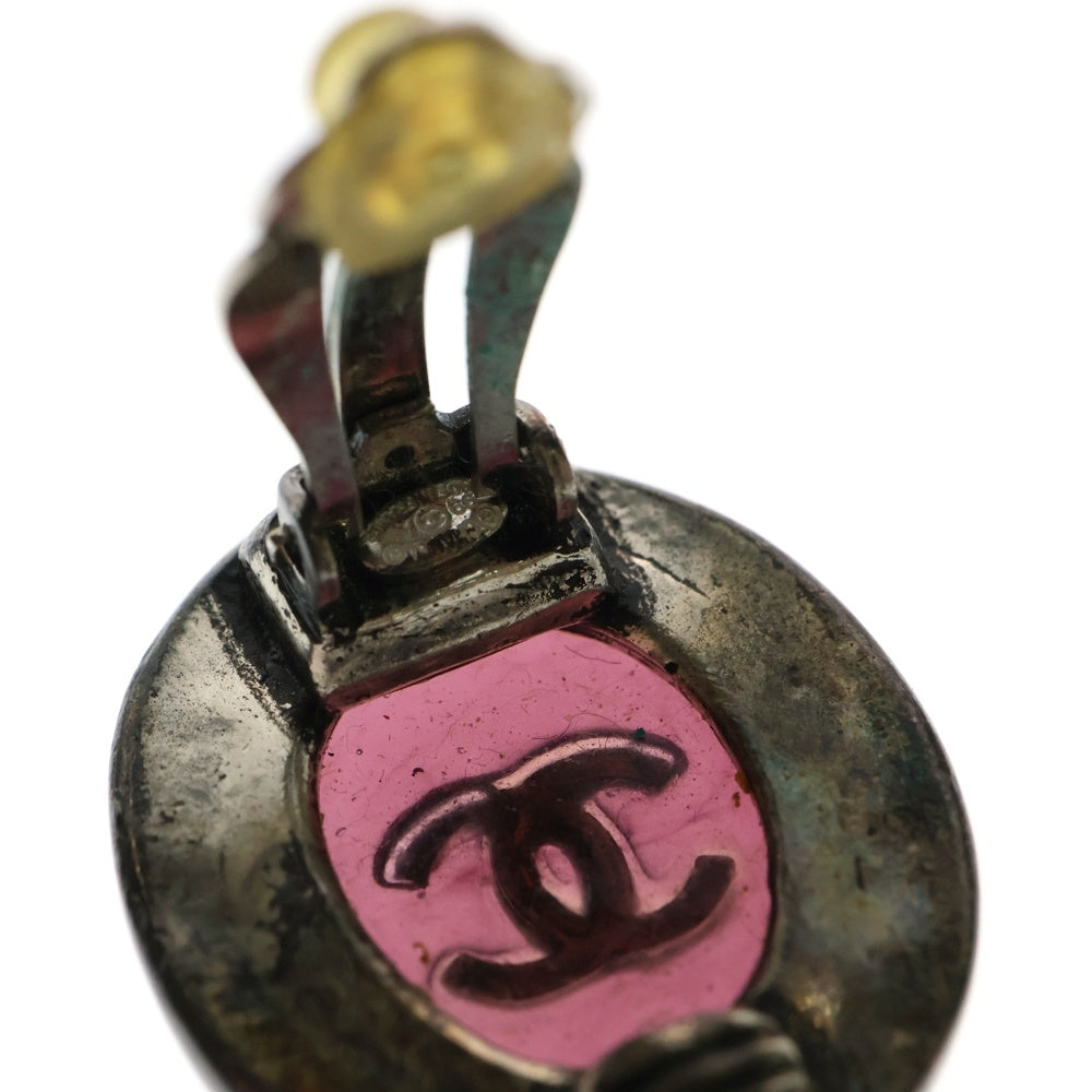 CHANEL(シャネル) グリポア ココマーク ラウンド イヤリング シルバー メタル 99A