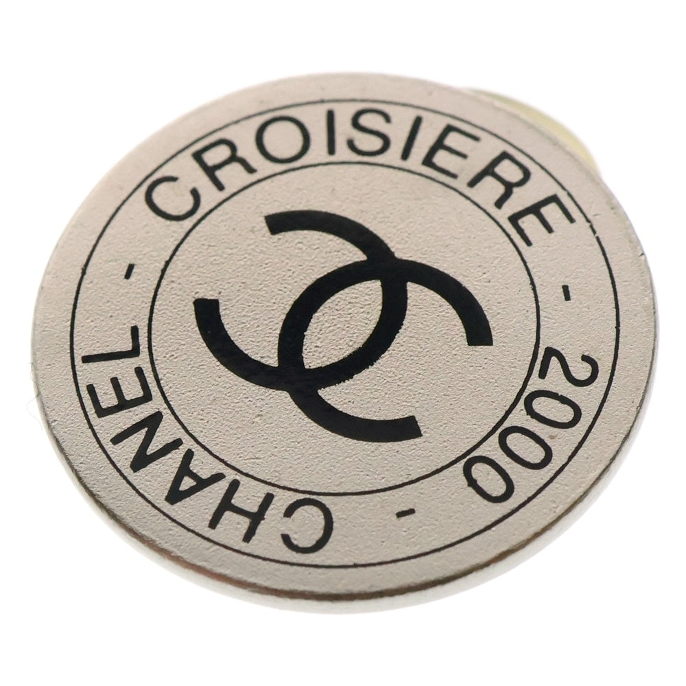 CHANEL(シャネル) ココマーク CROISIERE ロゴ ラウンド イヤリング シルバー メタル 00C