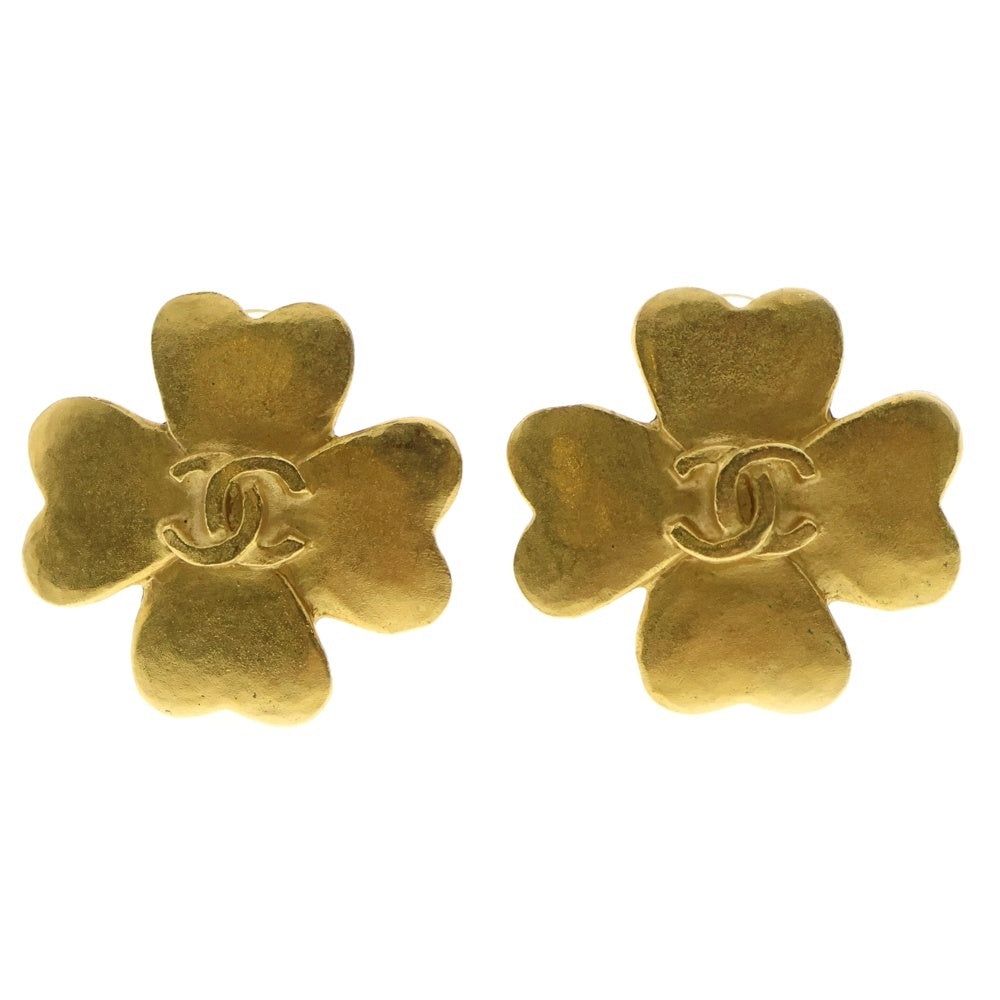 CHANEL(シャネル) クローバー ココマーク イヤリング ゴールド GP 95P アクセサリー