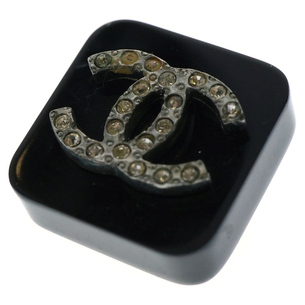CHANEL(シャネル) ココマーク スクエア イヤリング ラインストーン ブラック 95A