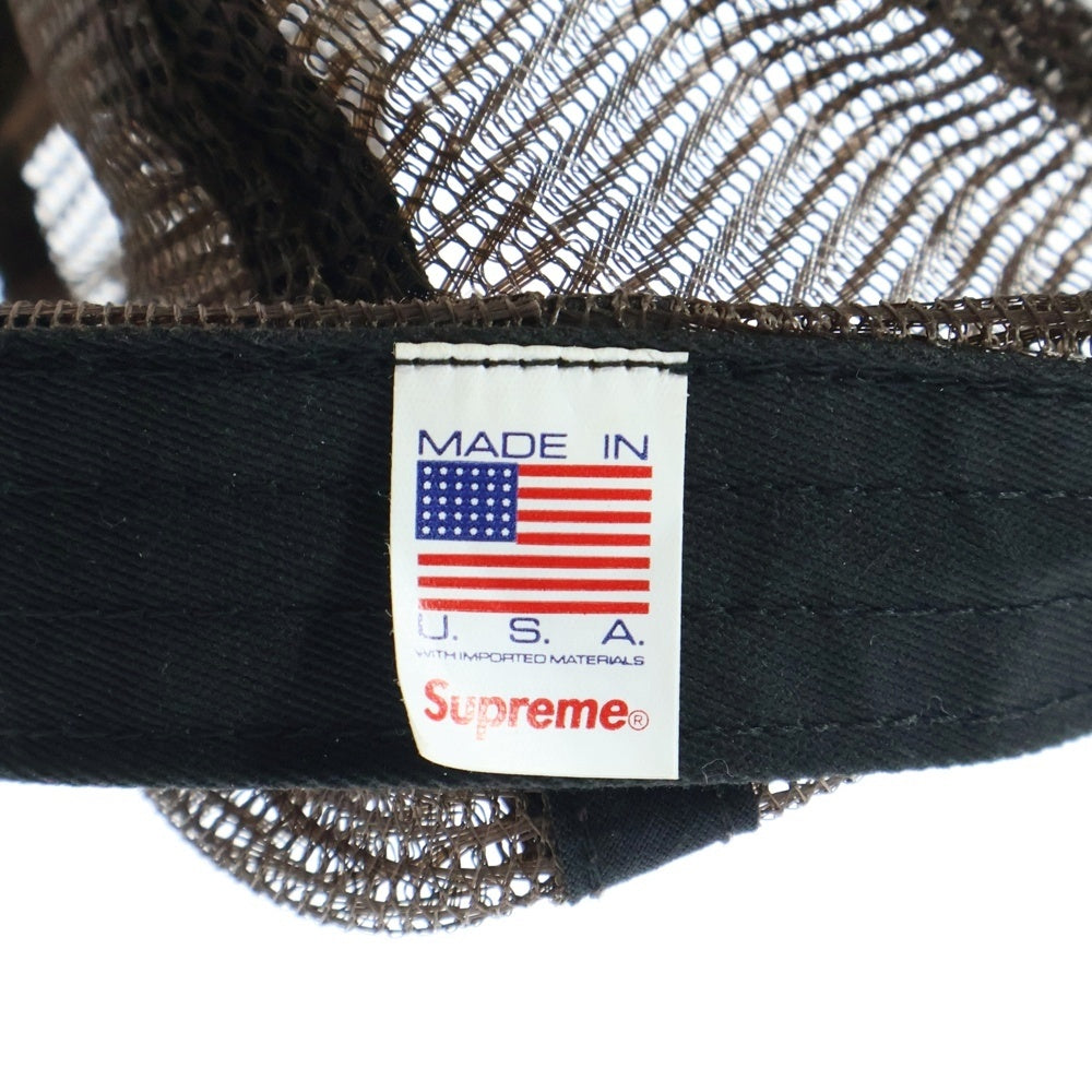 SUPREME(シュプリーム) 22SS ×ANTIHERO Mesh Back 5-Panel Cap アンタイヒーロー メッシュバック 5パネル ロゴプリント ベースボールキャップ 帽子 メッシュキャップ