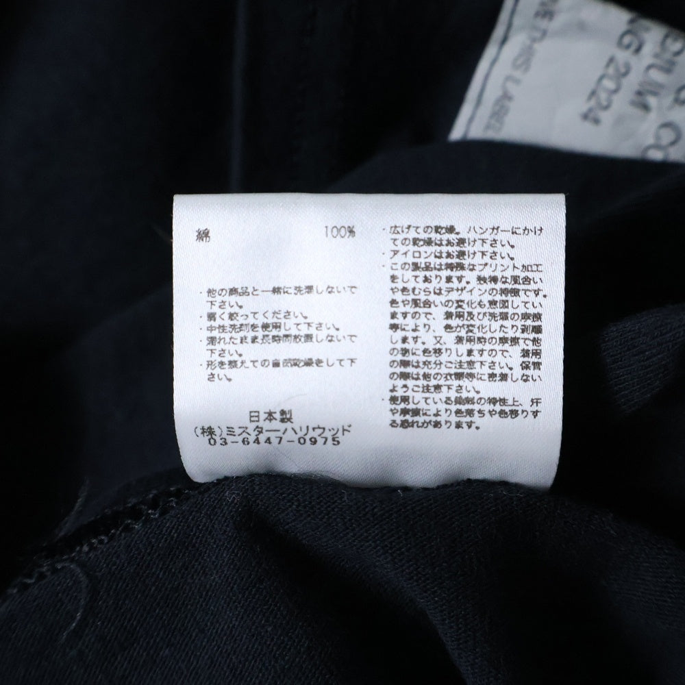 N.HOOLYWOOD(エヌハリウッド) 袖ラベルパッチ 半袖Tシャツ カットソー ブラック 9241-CS83