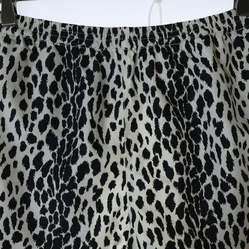 WACKO MARIA(ワコマリア) LEOPARD BOARD SHORTS レオパード総柄プリント ハーフ ショートパンツ ショーツ ホワイト/ブラック