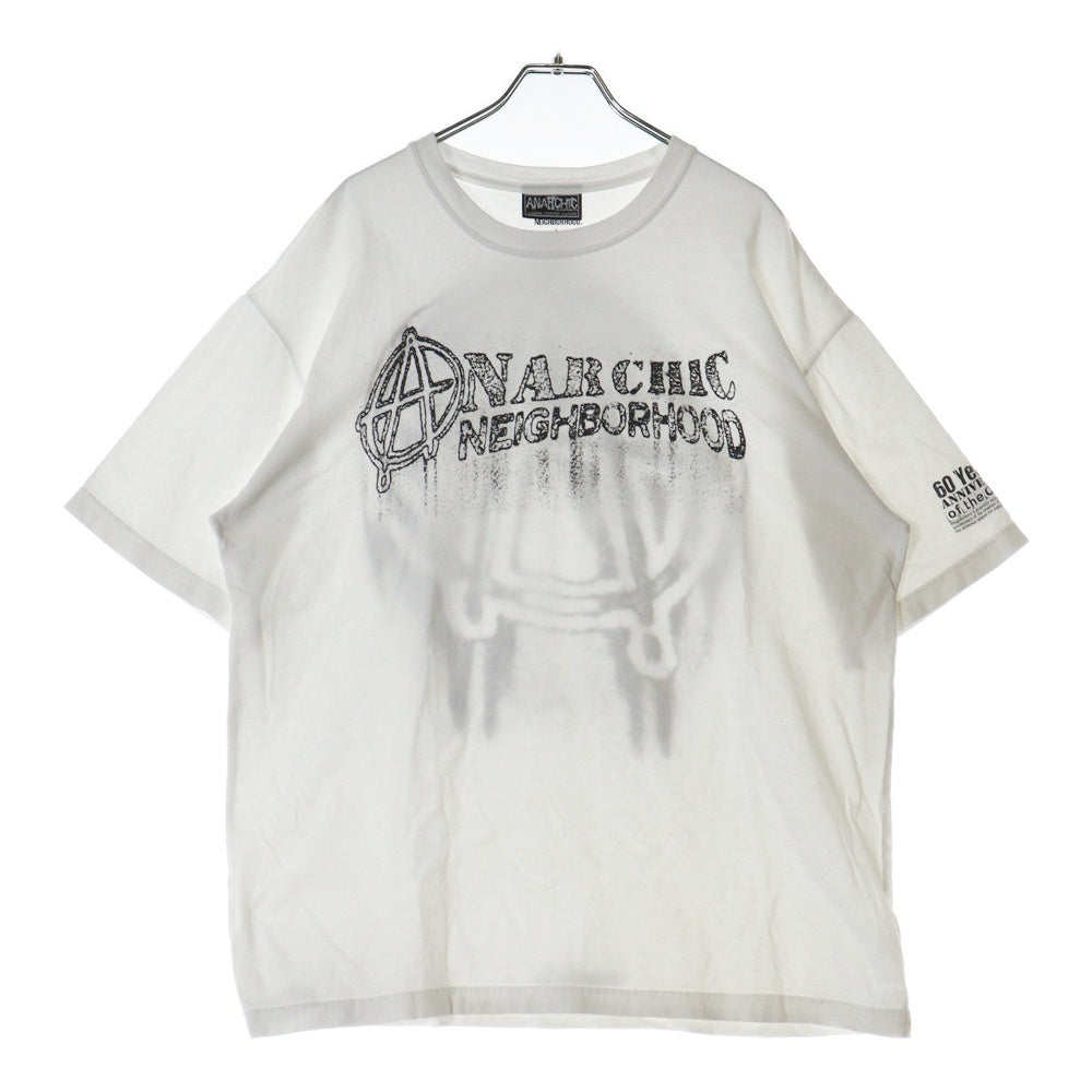 NEIGHBORHOOD(ネイバーフッド) ANARCHIC アナーキーロゴプリント 半袖Tシャツ カットソー ホワイト