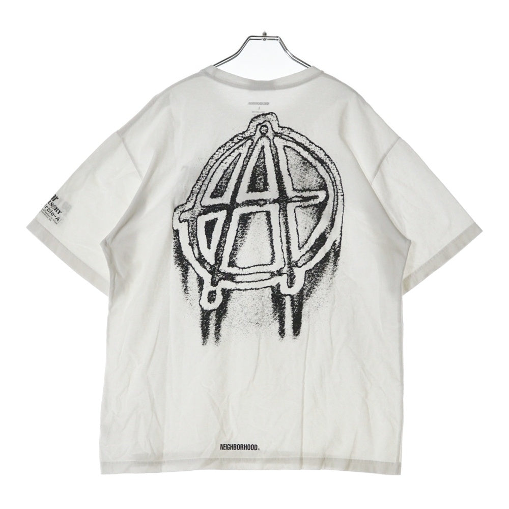 NEIGHBORHOOD(ネイバーフッド) ANARCHIC アナーキーロゴプリント 半袖Tシャツ カットソー ホワイト