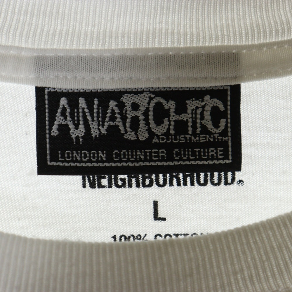 NEIGHBORHOOD(ネイバーフッド) ANARCHIC アナーキーロゴプリント 半袖Tシャツ カットソー ホワイト