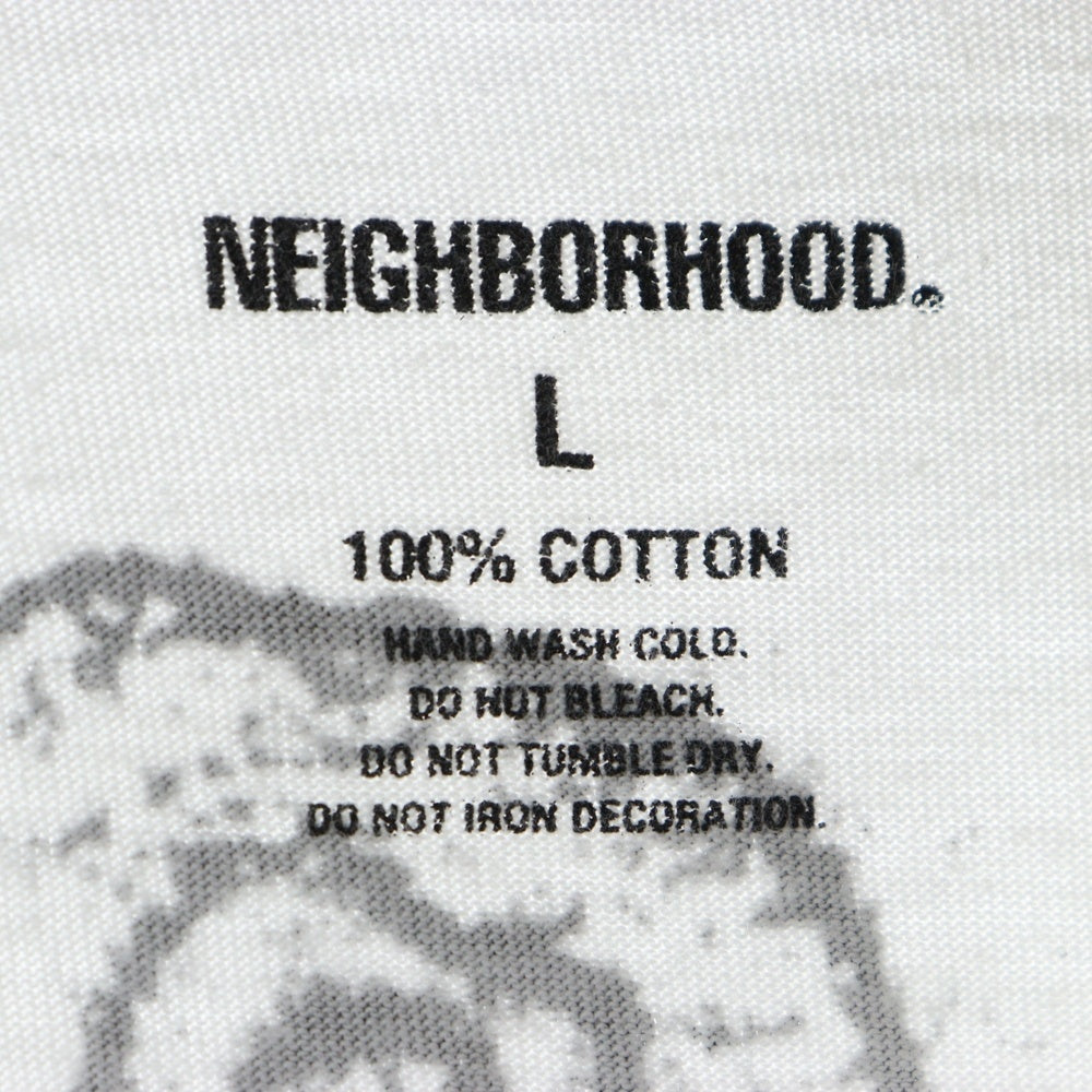 NEIGHBORHOOD(ネイバーフッド) ANARCHIC アナーキーロゴプリント 半袖Tシャツ カットソー ホワイト