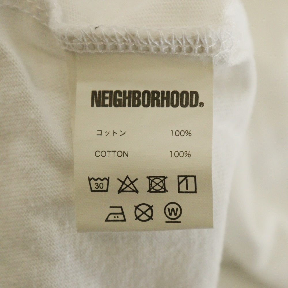 NEIGHBORHOOD(ネイバーフッド) ANARCHIC アナーキーロゴプリント 半袖Tシャツ カットソー ホワイト