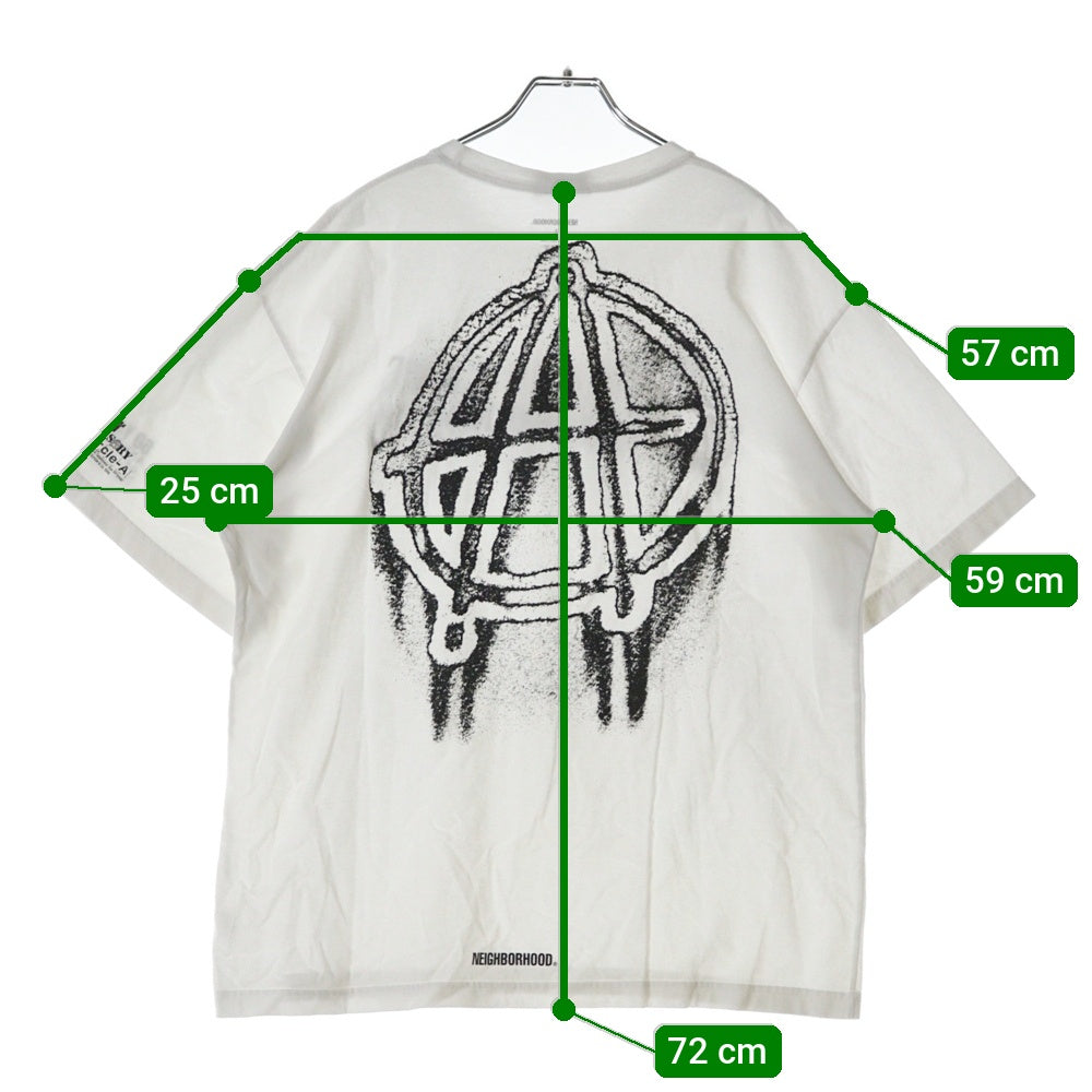 NEIGHBORHOOD(ネイバーフッド) ANARCHIC アナーキーロゴプリント 半袖Tシャツ カットソー ホワイト