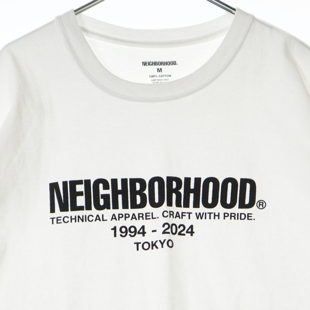 NEIGHBORHOOD(ネイバーフッド) フロントロゴプリント 半袖Tシャツ カットソー ホワイト