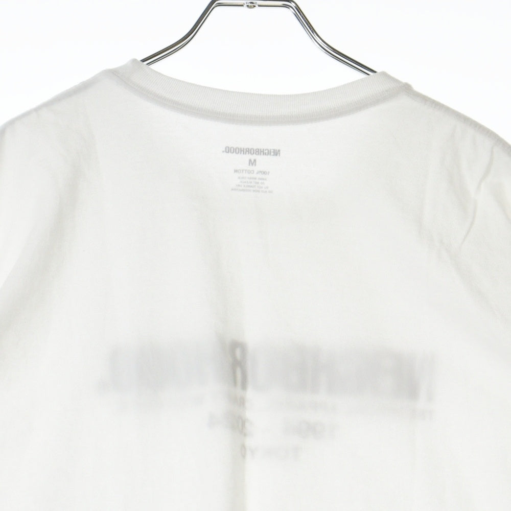NEIGHBORHOOD(ネイバーフッド) フロントロゴプリント 半袖Tシャツ カットソー ホワイト