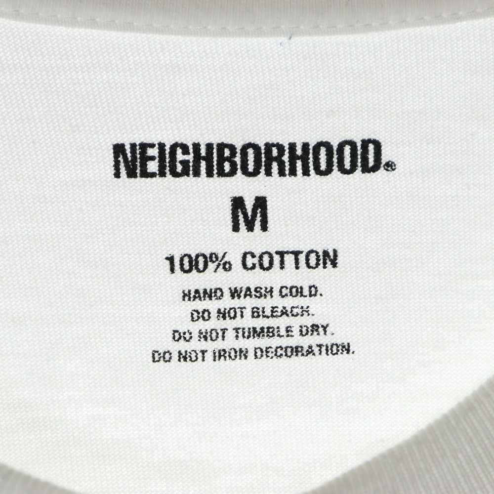 NEIGHBORHOOD(ネイバーフッド) フロントロゴプリント 半袖Tシャツ カットソー ホワイト