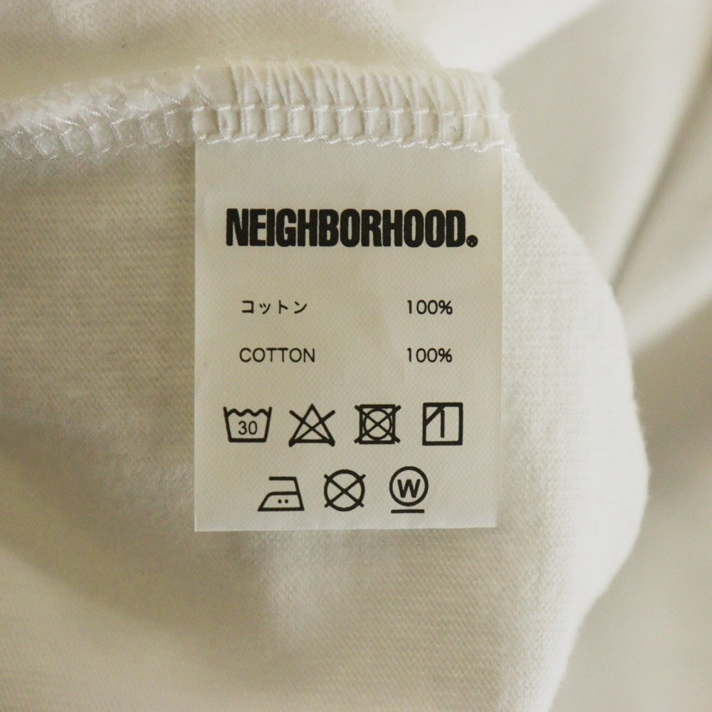 NEIGHBORHOOD(ネイバーフッド) フロントロゴプリント 半袖Tシャツ カットソー ホワイト