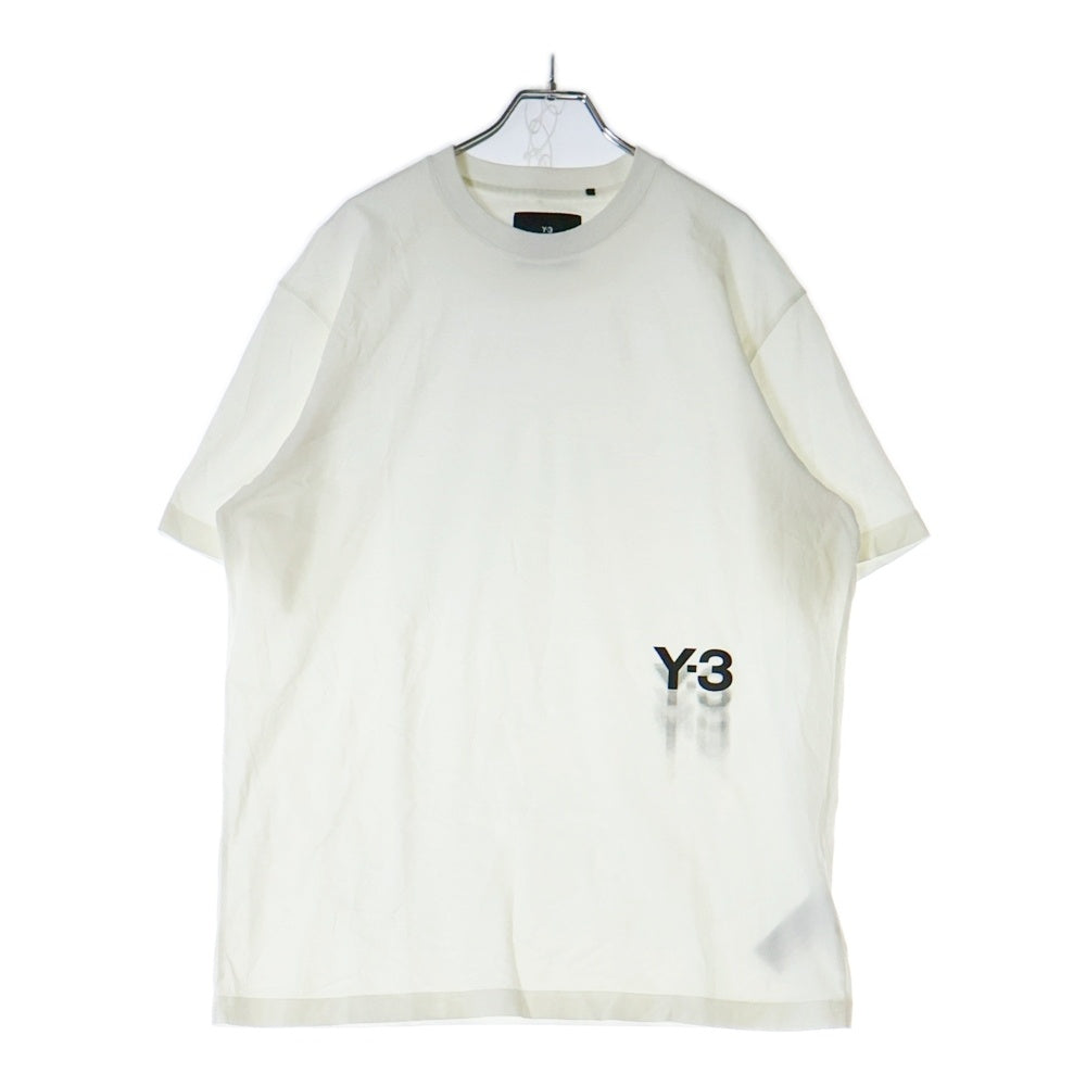 Y-3(ワイスリー) 24SS GFX SS TEE ロゴプリント クルーネック 半袖Tシャツ カットソー ホワイト IZ3123
