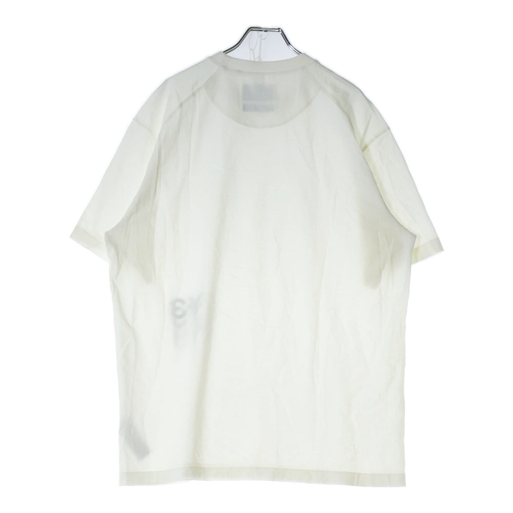 Y-3(ワイスリー) 24SS GFX SS TEE ロゴプリント クルーネック 半袖Tシャツ カットソー ホワイト IZ3123